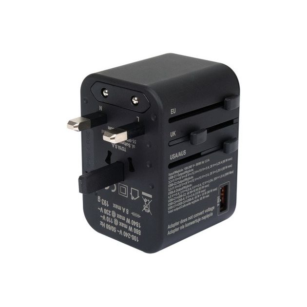 Адаптер-розетка YATO 110-240 В, 8А, універсальні гнізда і вилки, фото , изображение 4 | SNABZHENIE.com.ua