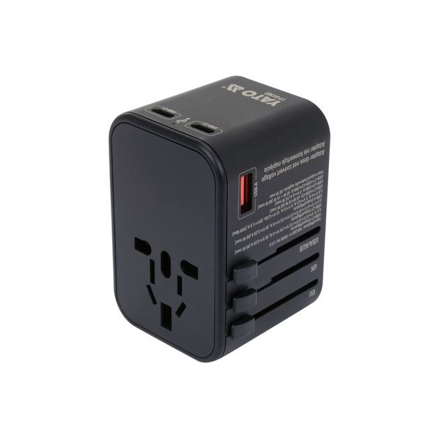 Адаптер-розетка YATO 110-240 В, 8А, універсальні гнізда і вилки, фото , изображение 6 | SNABZHENIE.com.ua