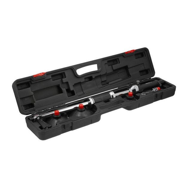 Молоток инерционный для вытягивания вмятин YATO l=730 мм, 3 вставки Ø= 75, 100, 125 мм + крюк, наб. 5 ел, фото , изображение 3 | SNABZHENIE.com.ua