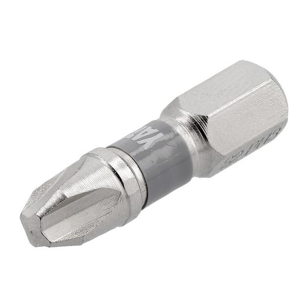 Насадка викруткова YATO PH3 25мм, 6-гран 1/4, никель, 2 шт., фото , зображення 2 | SNABZHENIE.com.ua