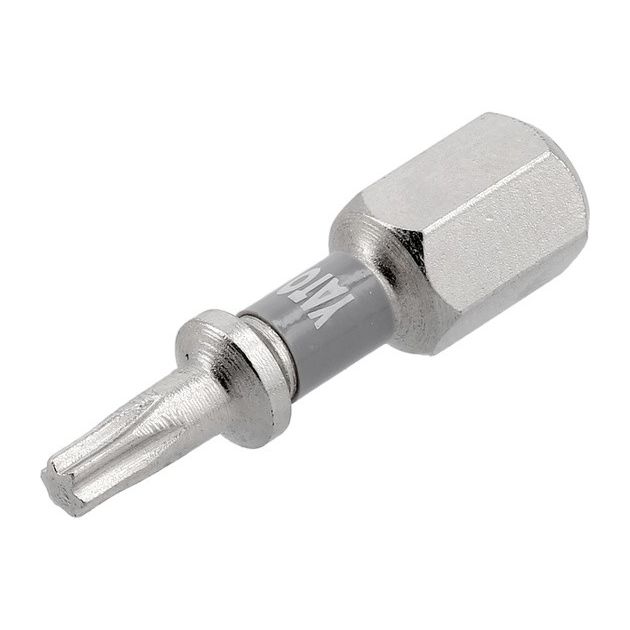 Насадка YATO TORX T10, 25мм, 6-гранна, никельована, 2 шт., фото , зображення 2 | SNABZHENIE.com.ua