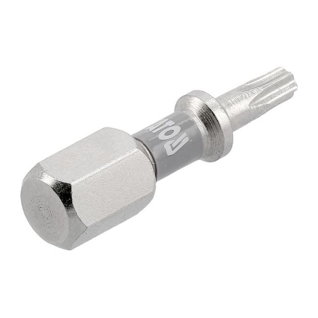 Насадка YATO TORX T10, 25мм, 6-гранна, никельована, 2 шт., фото , зображення 3 | SNABZHENIE.com.ua