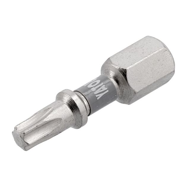 Насадка YATO TORX T20 25 мм, 1/4", 6-гран, никель, 2 шт. YT-78013, фото , зображення 2 | SNABZHENIE.com.ua