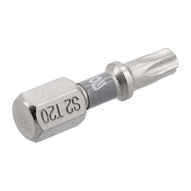 Насадка YATO TORX T20 25 мм, 1/4", 6-гран, никель, 2 шт. YT-78013, фото , зображення 3 | SNABZHENIE.com.ua