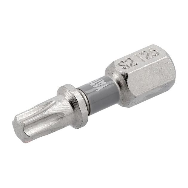 Насадка YATO TORX T25 25 мм, 6-гран 1/4, никель, 2 шт. YT-78014, фото , зображення 2 | SNABZHENIE.com.ua