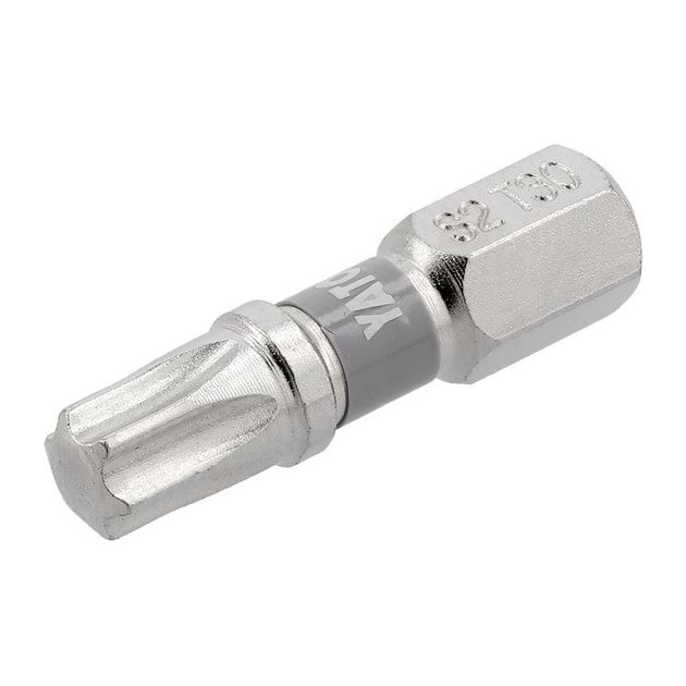 Насадка YATO TORX T30, 25 мм, 1/4", 2 шт., нікельована, фото , зображення 2 | SNABZHENIE.com.ua