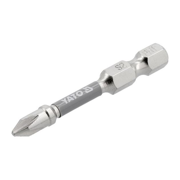 Насадка викруткова YATO PH1, 50мм, 6-гран, нікель, 2шт, фото , зображення 2 | SNABZHENIE.com.ua