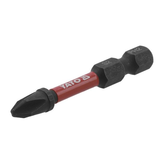 Насадка ударна YATO PH2 50 мм, 6-гранний шпиндель, 2 шт., фото , зображення 2 | SNABZHENIE.com.ua