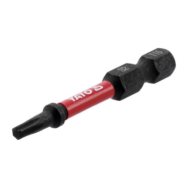 Насадка ударная YATO TORX T15, 50 мм, 1/4", 2 шт., фото , изображение 2 | SNABZHENIE.com.ua