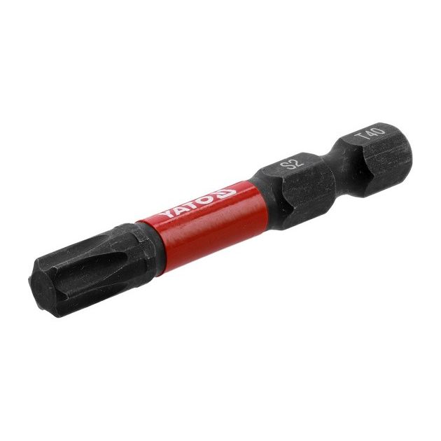 Ударная торцевая насадка YATO TORX T40, 50 мм, 1/4", 2 шт., фото , изображение 2 | SNABZHENIE.com.ua