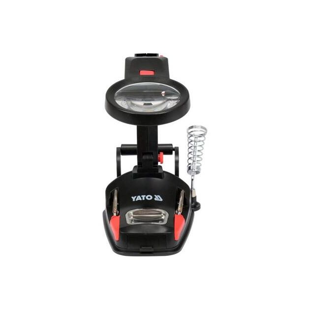 Лупа на штативе, ABS-пластик, 2 линзы 3x/45x, 125x160 мм, подсветка, фото , изображение 5 | SNABZHENIE.com.ua