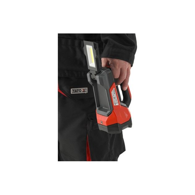 Ліхтар світлодіодний з ручкою 2в1 акумуляторний YATO Li-Ion 3.7В, 8 АГод, 9 режимів, 600/1000Lm, зарядний USB-C, фото , зображення 24 | SNABZHENIE.com.ua