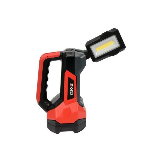 Ліхтар світлодіодний з ручкою 2в1 акумуляторний YATO Li-Ion 3.7В, 8 АГод, 9 режимів, 600/1000Lm, зарядний USB-C, фото , зображення 11 | SNABZHENIE.com.ua