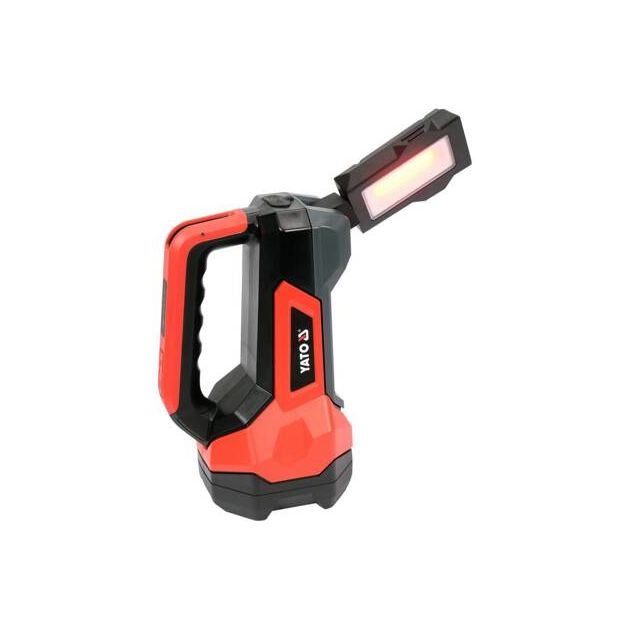 Ліхтар світлодіодний з ручкою 2в1 акумуляторний YATO Li-Ion 3.7В, 8 АГод, 9 режимів, 600/1000Lm, зарядний USB-C, фото , зображення 13 | SNABZHENIE.com.ua