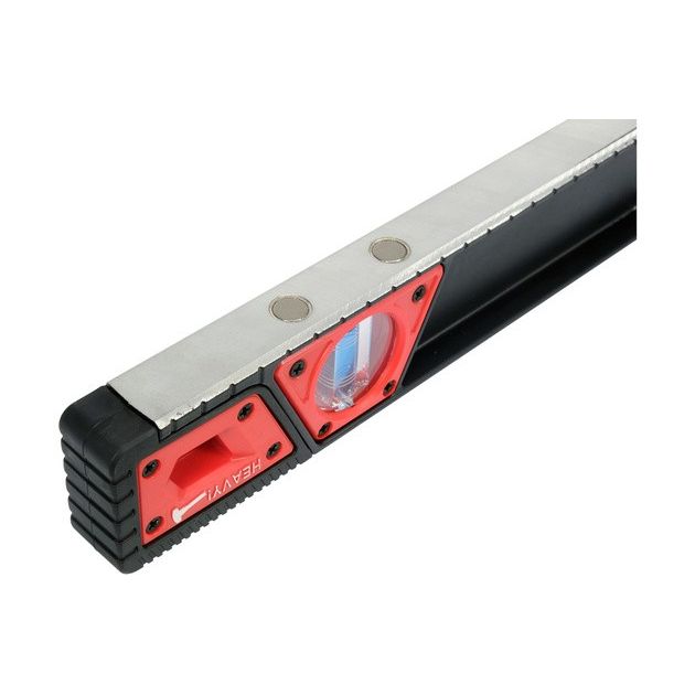 Ударостойкий уровень с магнитами YATO, 1 м, 3 капсулы, 2 ручки, фото , изображение 8 | SNABZHENIE.com.ua