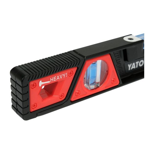 Рівень ударостійкий з магнітами YATO 30 см, 2 капсули в алюмінієвому корпусі, фото , зображення 4 | SNABZHENIE.com.ua