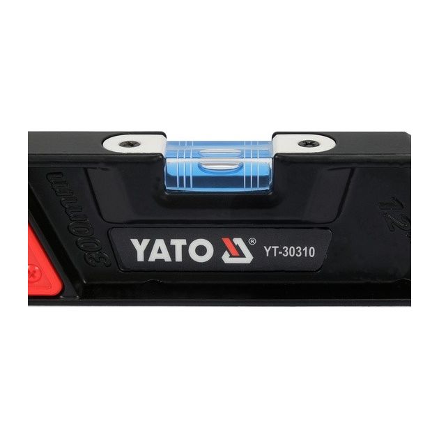 Рівень ударостійкий з магнітами YATO 30 см, 2 капсули в алюмінієвому корпусі, фото , зображення 6 | SNABZHENIE.com.ua