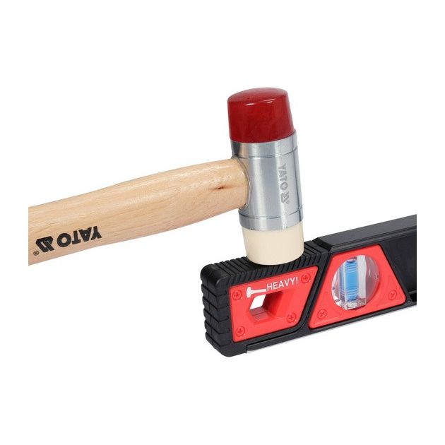 Ударостойкий уровень с магнитами YATO: L= 60 см, 3 капсулы, 2 ручки, фото , изображение 10 | SNABZHENIE.com.ua