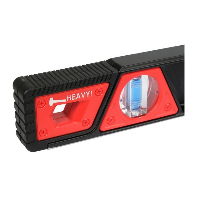 Ударостойкий уровень с магнитами YATO: L= 60 см, 3 капсулы, 2 ручки, фото , изображение 4 | SNABZHENIE.com.ua