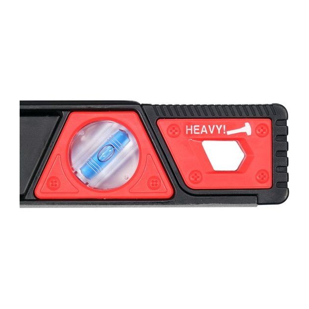 Ударостойкий уровень с магнитами YATO: L= 60 см, 3 капсулы, 2 ручки, фото , изображение 7 | SNABZHENIE.com.ua