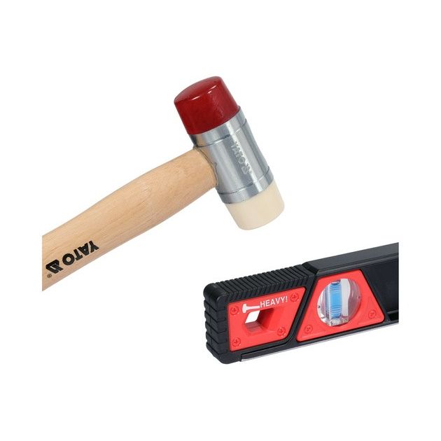 Ударостойкий уровень с магнитами YATO: L= 60 см, 3 капсулы, 2 ручки, фото , изображение 9 | SNABZHENIE.com.ua