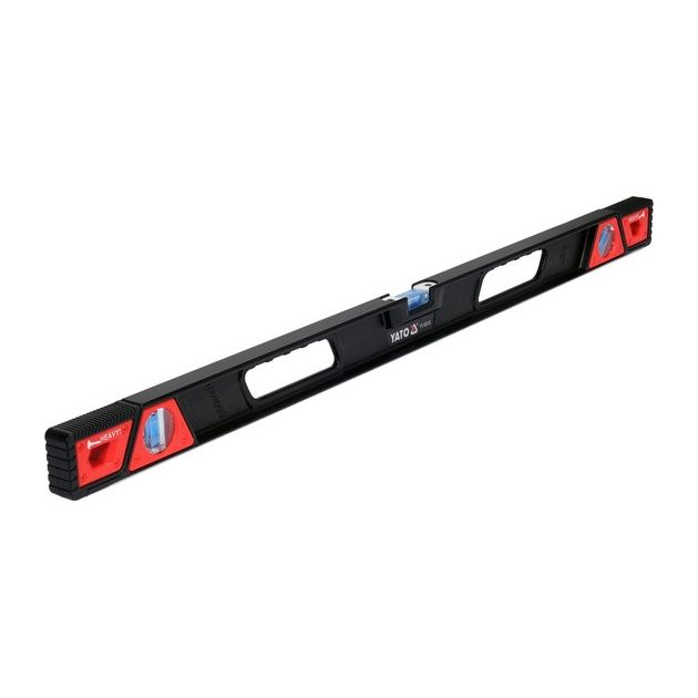 Ударостойкий уровень с магнитами YATO: L=80 см, 3 капсулы, алюм. корпус, фото , изображение 3 | SNABZHENIE.com.ua