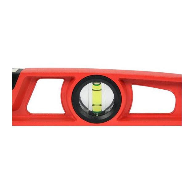 Рівень з алюмінієвим корпусом для викладання плитки YATO 600 мм, 2 капсули, 4 магніти, фото , зображення 6 | SNABZHENIE.com.ua