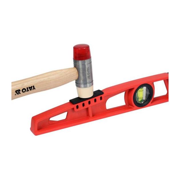 Рівень з алюмінієвим корпусом для викладання плитки YATO 600 мм, 2 капсули, 4 магніти, фото , зображення 8 | SNABZHENIE.com.ua