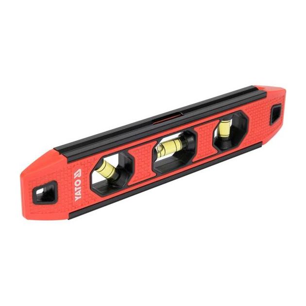 Рівень TORPEDO YATO, алюмінієвий, 230 мм, 3 капсули, магніт, фото , изображение 3 | SNABZHENIE.com.ua