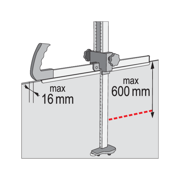 Резак-рейсмус YATO 2-сторонний для плит до 16 мм, 600 мм, 2 ножа + 10 запасных, фото , изображение 13 | SNABZHENIE.com.ua