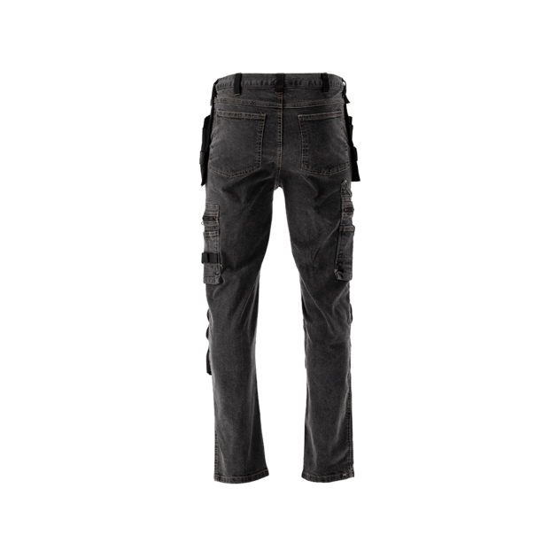 Рабочие джинсы стрейч YATO XXL, серые, 17 карманов, 71% хлопок, фото , изображение 17 | SNABZHENIE.com.ua