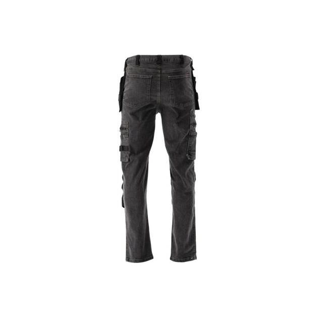 Штани джинсові стрейч YATO L, 90-98 см, 180-188 см, сірі, 17 кишень, фото , изображение 11 | SNABZHENIE.com.ua