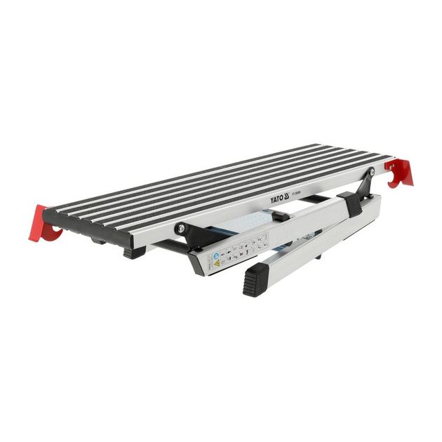 Риштування складане YATO з платформою 960х305 мм, висота 490 мм, макс. навантаження 150 кг з алюмінієвого профілю, фото , зображення 3 | SNABZHENIE.com.ua