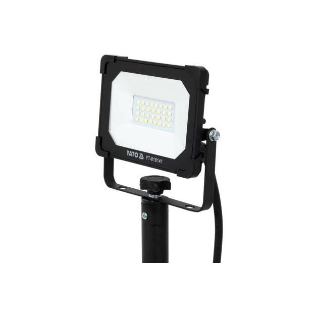 Прожектор з SMD-діодним випромінюванням YATO: 20 Вт, 230 В, 1900 Lm, на штативі h=0.6-1.22 м, кабель - 2 м, фото , зображення 3 | SNABZHENIE.com.ua