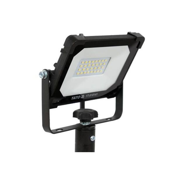 Прожектор з SMD-діодним випромінюванням YATO: 20 Вт, 230 В, 1900 Lm, на штативі h=0.6-1.22 м, кабель - 2 м, фото , зображення 4 | SNABZHENIE.com.ua