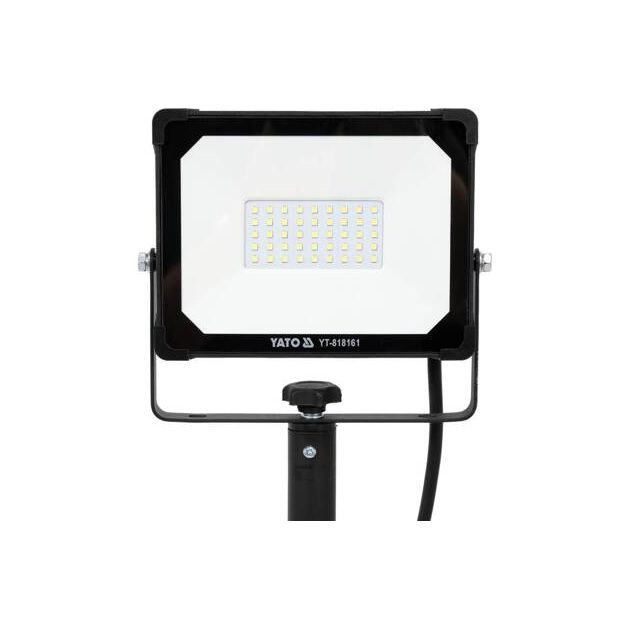 Прожектор YATO 30 Вт, SMD-діоди, 2850 Лм, штатив h=0.6-1.22 м, 2 м кабель, фото , изображение 2 | SNABZHENIE.com.ua