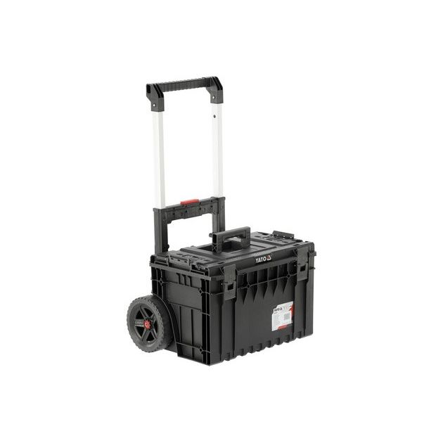 Ящик для инструментов YATO 52V S1, 2 секции, 2 колеса, 660x643x483 мм, фото , изображение 3 | SNABZHENIE.com.ua
