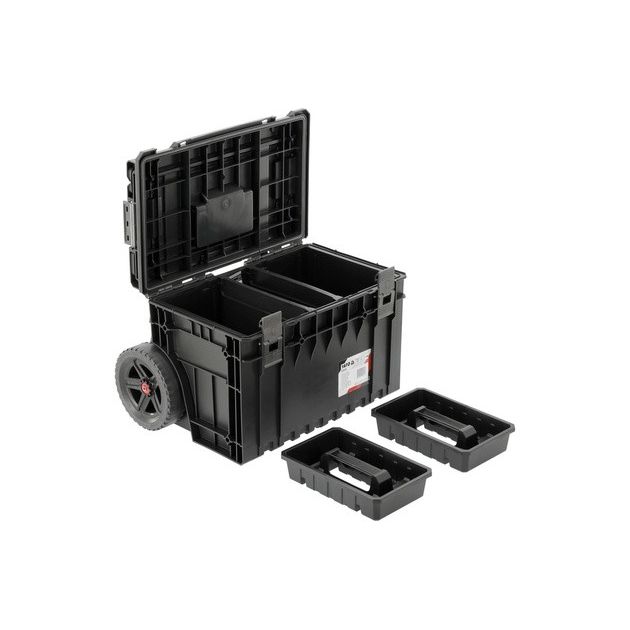 Ящик для инструментов YATO 52V S1, 2 секции, 2 колеса, 660x643x483 мм, фото , изображение 5 | SNABZHENIE.com.ua