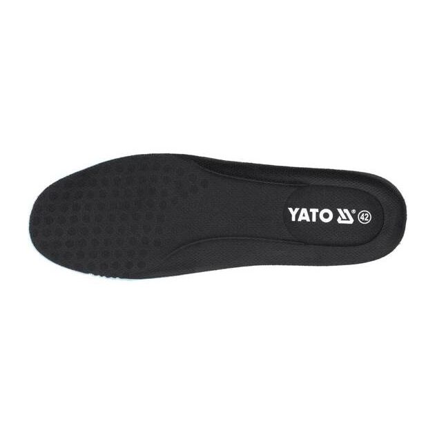 Кросівки робочі YATO PAERIS SBP, розм. 46, поверхня зі шкіри з сіткою і кевларовою поліуретановою підошвою, фото , зображення 14 | SNABZHENIE.com.ua