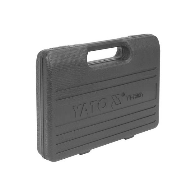 Тестер давления масла YATO с адаптерами, 0-1 MPa, шланг 125 см, 12 эл., фото , изображение 3 | SNABZHENIE.com.ua