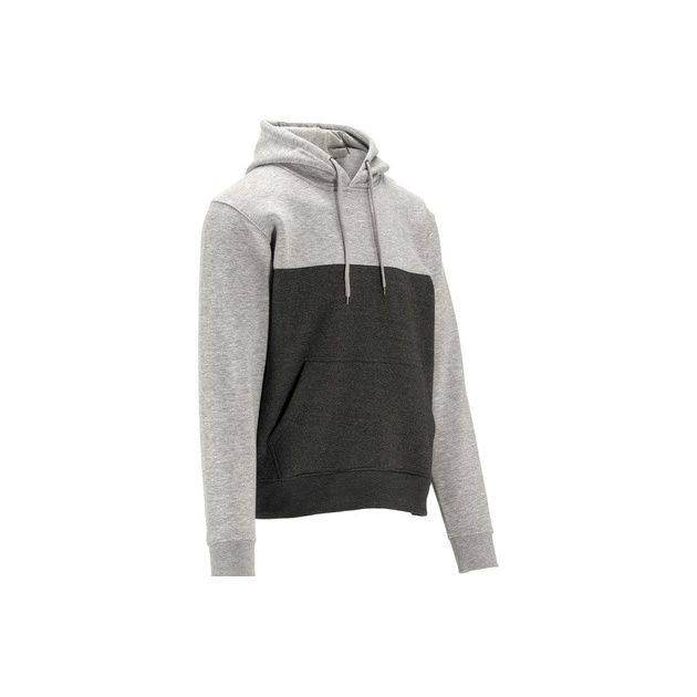 Свитшот с капюшоном LABRADOR YATO XL, 3 кармана, светло/темно-серый, фото , изображение 3 | SNABZHENIE.com.ua