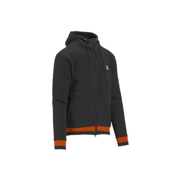 Худі з капюшоном і блискавкою YATO, розмір XXL, 2 кишені, чорне з червоним; матеріал: 80% бавовна, 20% поліестер., фото , зображення 3 | SNABZHENIE.com.ua