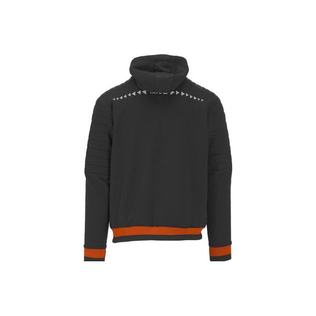 Худі з капюшоном і блискавкою YATO, розмір L, 2 кишені, чорний з червоним; матеріал: 80% бавовна, 20% поліестер., фото , зображення 7 | SNABZHENIE.com.ua