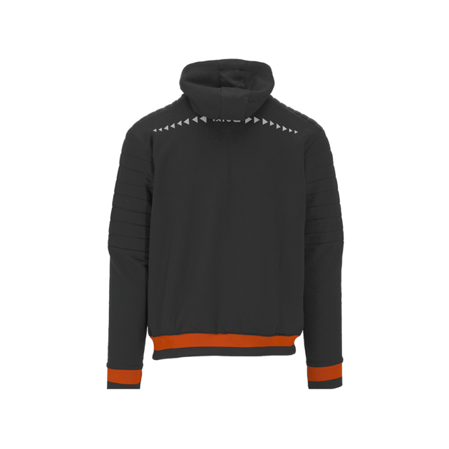 Худі з капюшоном і блискавкою YATO, розмір L, 2 кишені, чорний з червоним; матеріал: 80% бавовна, 20% поліестер., фото , зображення 12 | SNABZHENIE.com.ua