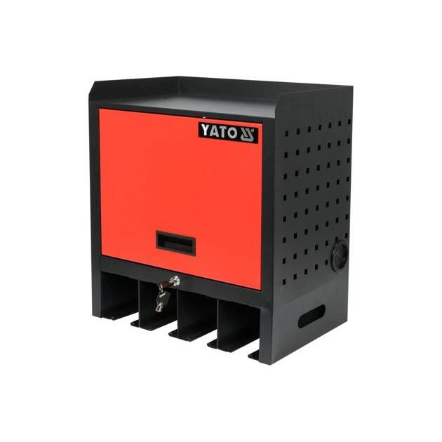Шкаф для электроинструмента YATO 480x430x280 мм, 4 гнезда, 2 ключа, фото , изображение 3 | SNABZHENIE.com.ua Шкаф для электроинструмента YATO 480x430x280 мм, 4 гнезда, 2 ключа, фото , изображение 3 | SNABZHENIE.com.ua