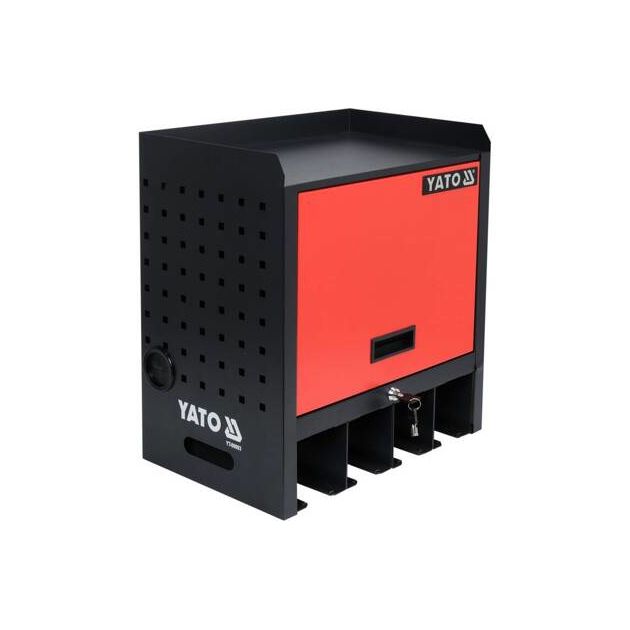 Шкаф для электроинструмента YATO 480x430x280 мм, 4 гнезда, 2 ключа, фото , изображение 5 | SNABZHENIE.com.ua Шкаф для электроинструмента YATO 480x430x280 мм, 4 гнезда, 2 ключа, фото , изображение 5 | SNABZHENIE.com.ua