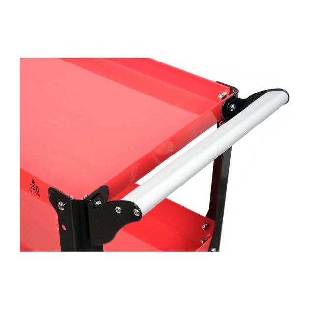 Візок YATO 3-рівневий на 4 колесах, макс. навантаження 150 кг, фото , изображение 7 | SNABZHENIE.com.ua