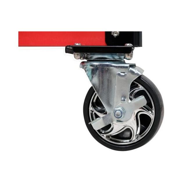 Візок YATO 3-рівневий на 4 колесах, макс. навантаження 150 кг, фото , изображение 9 | SNABZHENIE.com.ua