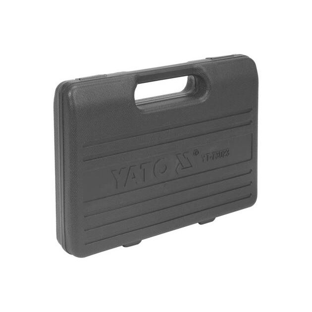 Манометр тиску впорскування бензину YATO: 0-0.7 МПа, з аксесуарами, 10 елементів + кейс [10/140], фото , зображення 3 | SNABZHENIE.com.ua