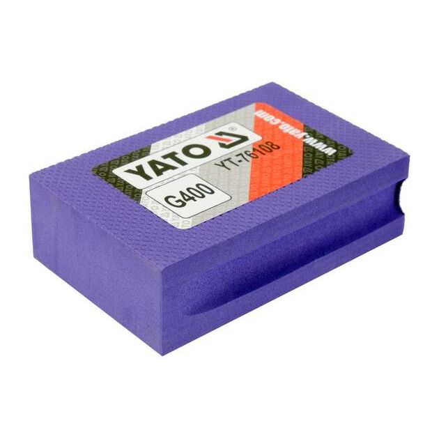 Абразивная алмазная губка для шлифования стекла, гранита, керамики YATO: 90x60x30 мм, G400, фото , изображение 7 | SNABZHENIE.com.ua Абразивная алмазная губка для шлифования стекла, гранита, керамики YATO: 90x60x30 мм, G400, фото , изображение 7 | SNABZHENIE.com.ua